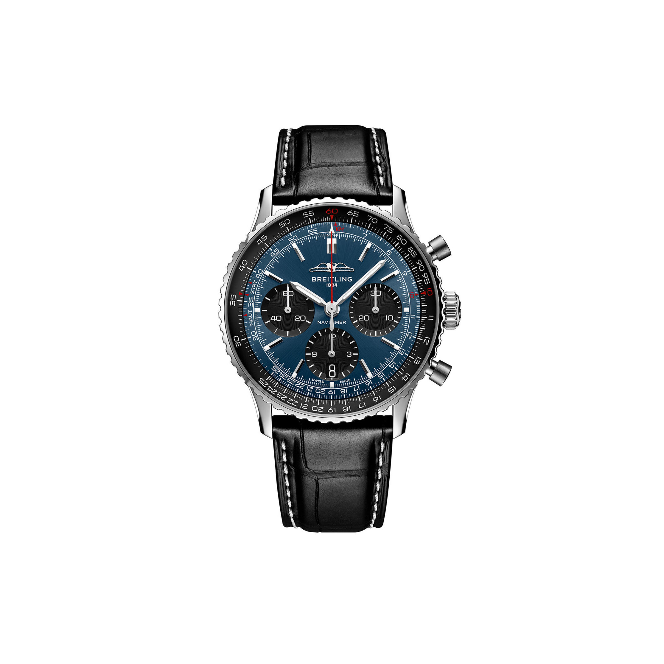 BREITLING NAVITIMER B01 AUTOMATIC CHRONOGRAPH 41 MM STAINLESS STEEL AB0139241C1P1